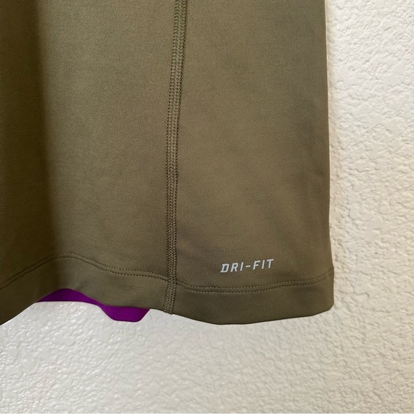 Nike Women's Purple and Olive Tank Top Size Medium - Picture 5 of 5